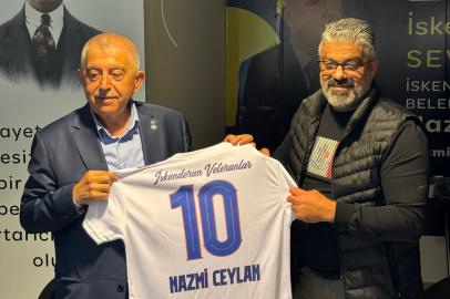 İSKENDERUN VETERANLAR KULÜBÜ'NDEN NAZMİ CEYLAN'A ZİYARET