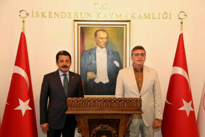 BAŞKAN DÖNMEZ'DEN KAYMAKAM DEMİRYÜREK'E ZİYARET