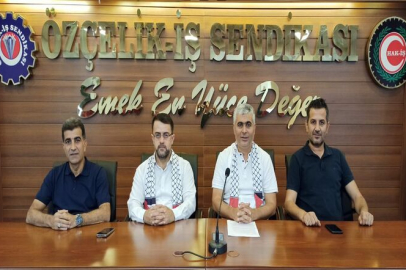 HAK-İŞ KONFEDERASYONU HATAY İL BAŞKANI MEHMET GÜNGÖR FİLİSTİN İLE DAYANIŞMA VE DESTEK BİLDİRİSİ YAYINLADI.
