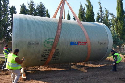 DSİ'NİN DEV SULAMA BORULARI HATAY REYHANLI'DA