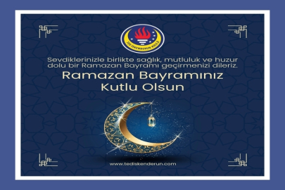 TED İSKENDERUN KOLEJİNDEN RAMAZAN BAYRAMI MESAJI