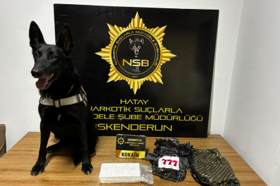 İskenderun'da 1 kilo 100 gram kokain ele geçirildi