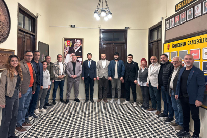İSKENDERUN ÜLKÜ OCAKLARI'NDAN GAZETECİLER CEMİYETİ'NE ZİYARET
