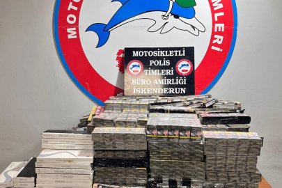 İskenderun'da 4300 paket gümrük kaçağı sigara ele geçirildi