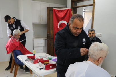 HBB’DEN DEZAVANTAJLI VATANDAŞLARA SAHADA BERBER HİZMETİ