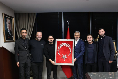 BAŞKAN ÖNTÜRK TÜGVA GENEL BAŞKANINI AĞIRLADI