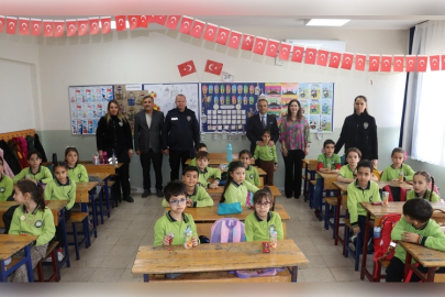 Emniyet Müdürü Güneş'ten kendisine mektup yazan öğrenciye sürpriz ziyaret