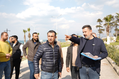 BAŞKAN ÜSTÜN'DEN ESTETİK BİR HAMLE DAHA: KARAAĞAÇ SAHİL YÜRÜYÜŞ YOLU