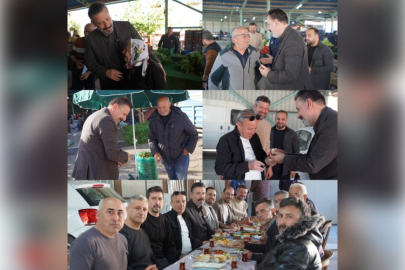 Başkan Üstün, Karaağaç Salı Pazarı’nda esnaf ve vatandaşlarla bir araya geldi