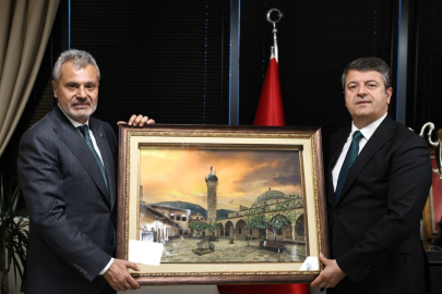 ADIYAMAN BELEDİYE BAŞKANI’NDAN BAŞKAN ÖNTÜRK’E ZİYARET