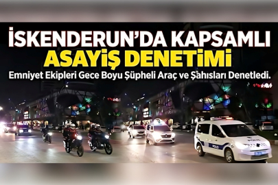 İskenderun'da Kapsamlı Asayiş Denetimi