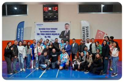 Arsuz’da Kurumlar Arası Voleybol Turnuvası Coşkuyla Tamamlandı
