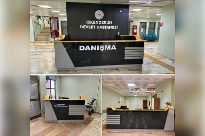 HASTANEDE DANIŞMA ALANI MODERN VE HİJYENİK HALE GETİRİLDİ