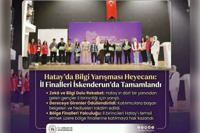 Hatay’da Bilgi Yarışması Heyecanı: İl Finalleri İskenderun’da Tamamlandı