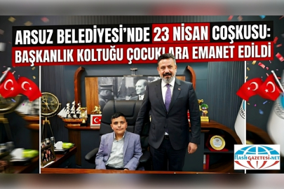 Arsuz Belediyesi’nde 23 Nisan Coşkusu: Başkanlık Koltuğu Çocuklara Emanet Edildi
