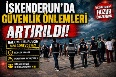 İskenderun’da Güvenlik Önlemleri Artırıldı