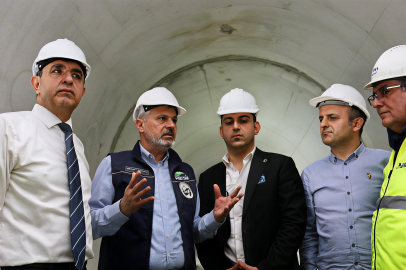 BAŞKAN ÖNTÜRK’TEN TÜRKİYE’NİN EN BÜYÜK ATIK SU TÜNELİNDE İNCELEME