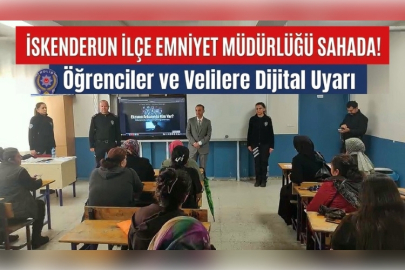 İlçe Emniyet Müdürlüğü Sahada: Öğrenciler ve Velilere Dijital Uyarı