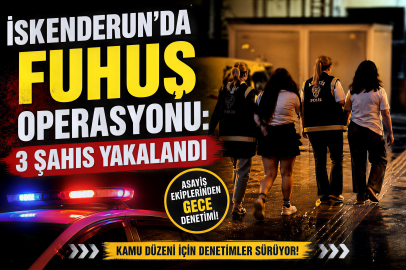 İskenderun’da Fuhuş Operasyonu: 3 Şahıs Yakalandı