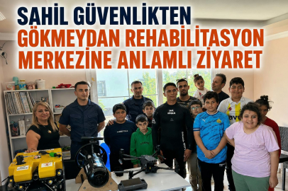 SAHİL GÜVENLİKTEN GÖKMEYDAN REHABİLİTASYON MERKEZİNE ANLAMLI ZİYARET
