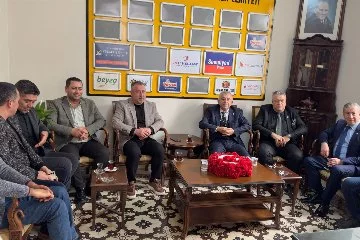 İYİ Parti İskenderun Belediye Başkan Adayı Nazmi Ceylan İGC'yi ziyaret etti